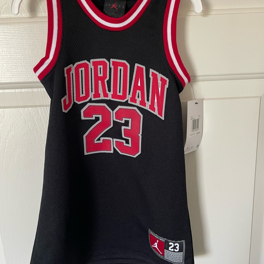 Jordan 23 Toddler Jersey Black and Red Basketball Dress size 3T